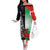 New Zealand and Wales Rugby Custom Off The Shoulder Long Sleeve Dress Aotearoa All Black Combine Welsh Dragon - Wonder Print Shop
