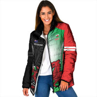 New Zealand and Wales Rugby Custom Padded Jacket Aotearoa All Black Combine Welsh Dragon - Wonder Print Shop