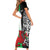 New Zealand and Wales Rugby Custom Short Sleeve Bodycon Dress Aotearoa All Black Combine Welsh Dragon - Wonder Print Shop