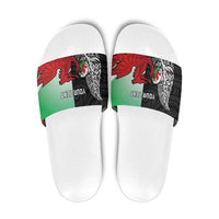 New Zealand and Wales Rugby Custom Slide Sandals Aotearoa All Black Combine Welsh Dragon - Wonder Print Shop