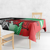 New Zealand and Wales Rugby Custom Tablecloth Aotearoa All Black Combine Welsh Dragon - Wonder Print Shop