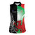 New Zealand and Wales Rugby Custom Women Sleeveless Polo Shirt Aotearoa All Black Combine Welsh Dragon - Wonder Print Shop