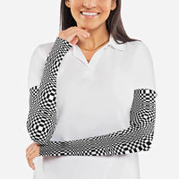 Black White Filipino Binakol Motifs Arm Sleeves Mabuhay Philippines Festival Kusikus Pattern