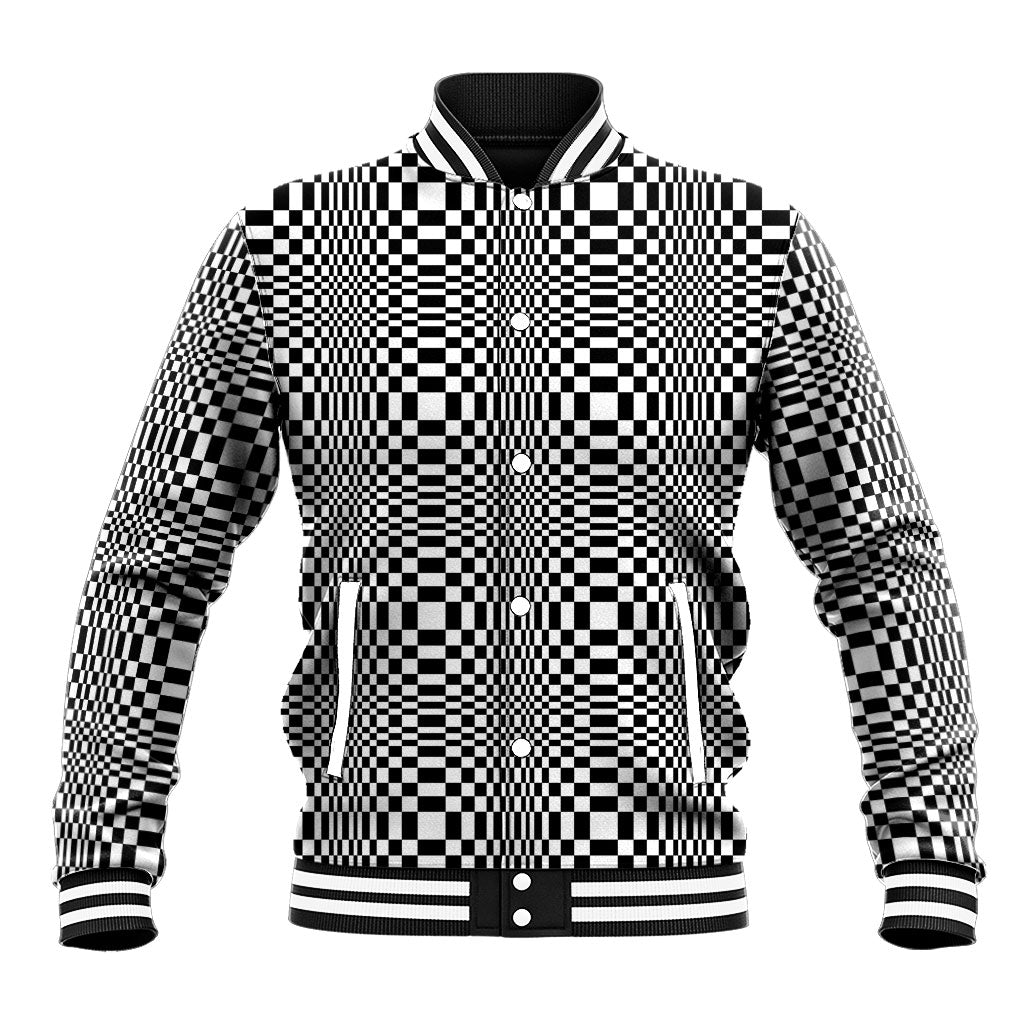Black White Filipino Binakol Motifs Baseball Jacket Mabuhay Philippines Festival Kusikus Pattern
