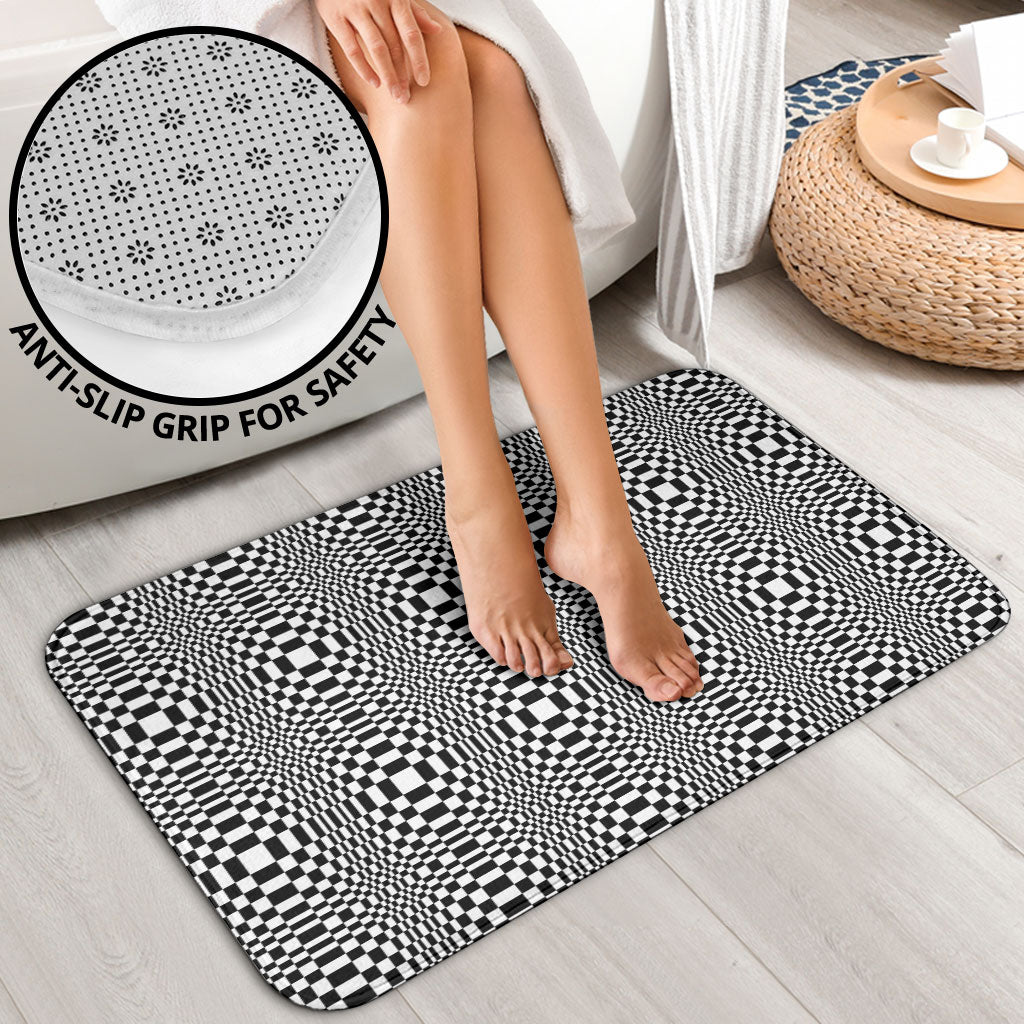 Black White Filipino Binakol Motifs Bathroom Set Mabuhay Philippines Festival Kusikus Pattern