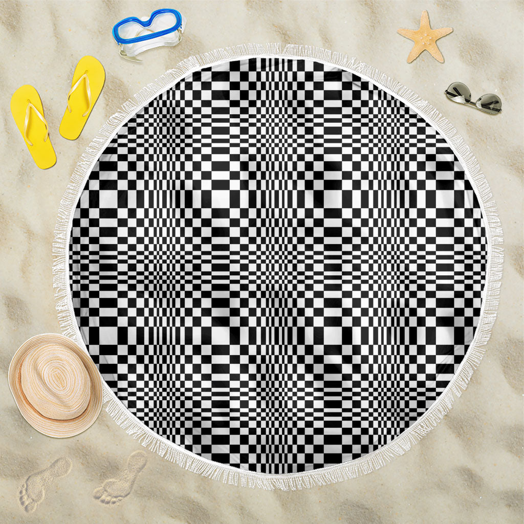 Black White Filipino Binakol Motifs Beach Blanket Mabuhay Philippines Festival Kusikus Pattern