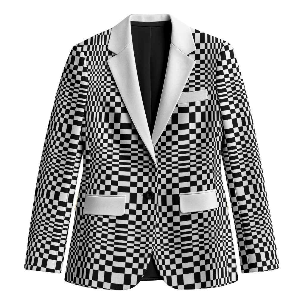 Black White Filipino Binakol Motifs Blazer Mabuhay Philippines Festival Kusikus Pattern