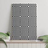 Black White Filipino Binakol Motifs Canvas Wall Art Mabuhay Philippines Festival Kusikus Pattern
