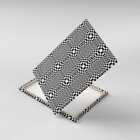 Black White Filipino Binakol Motifs Canvas Wall Art Mabuhay Philippines Festival Kusikus Pattern