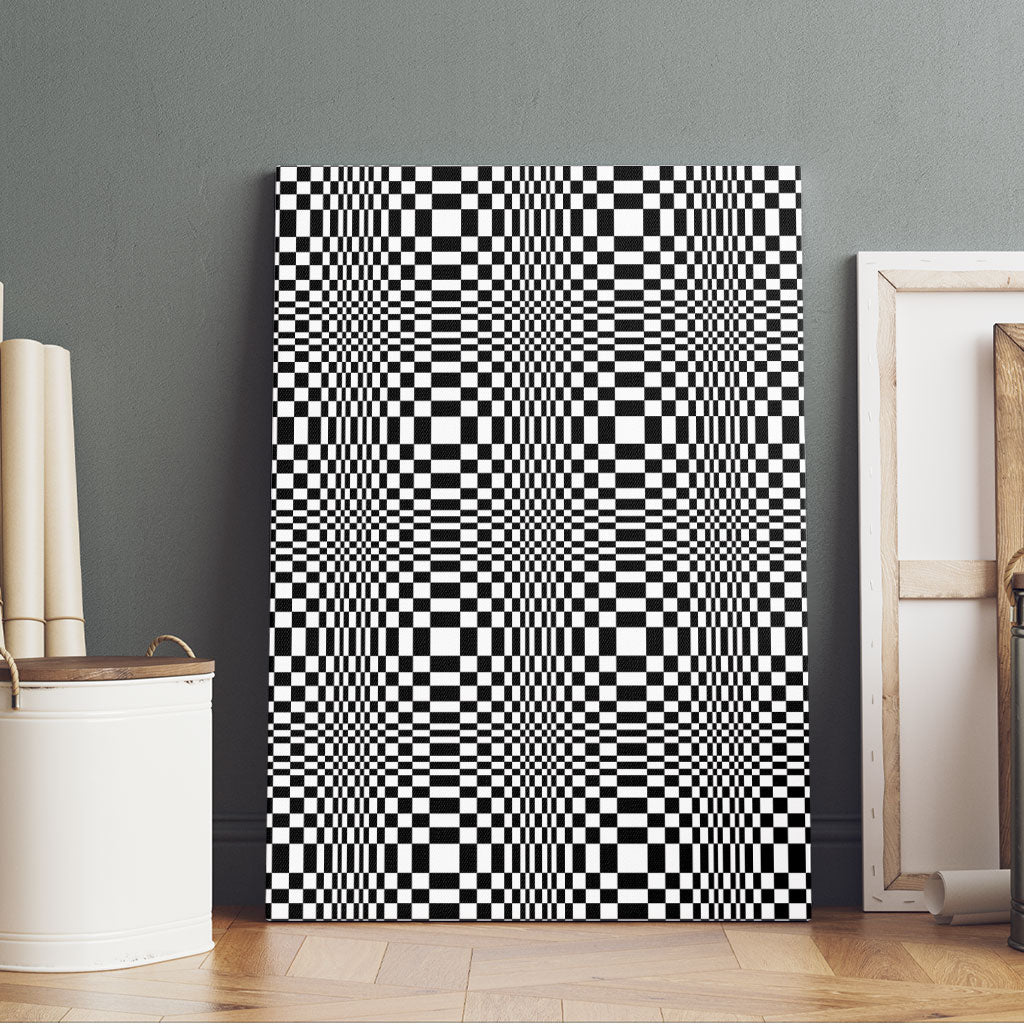 Black White Filipino Binakol Motifs Canvas Wall Art Mabuhay Philippines Festival Kusikus Pattern