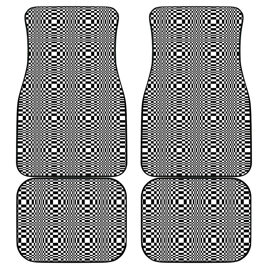 Black White Filipino Binakol Motifs Car Mats Mabuhay Philippines Festival Kusikus Pattern