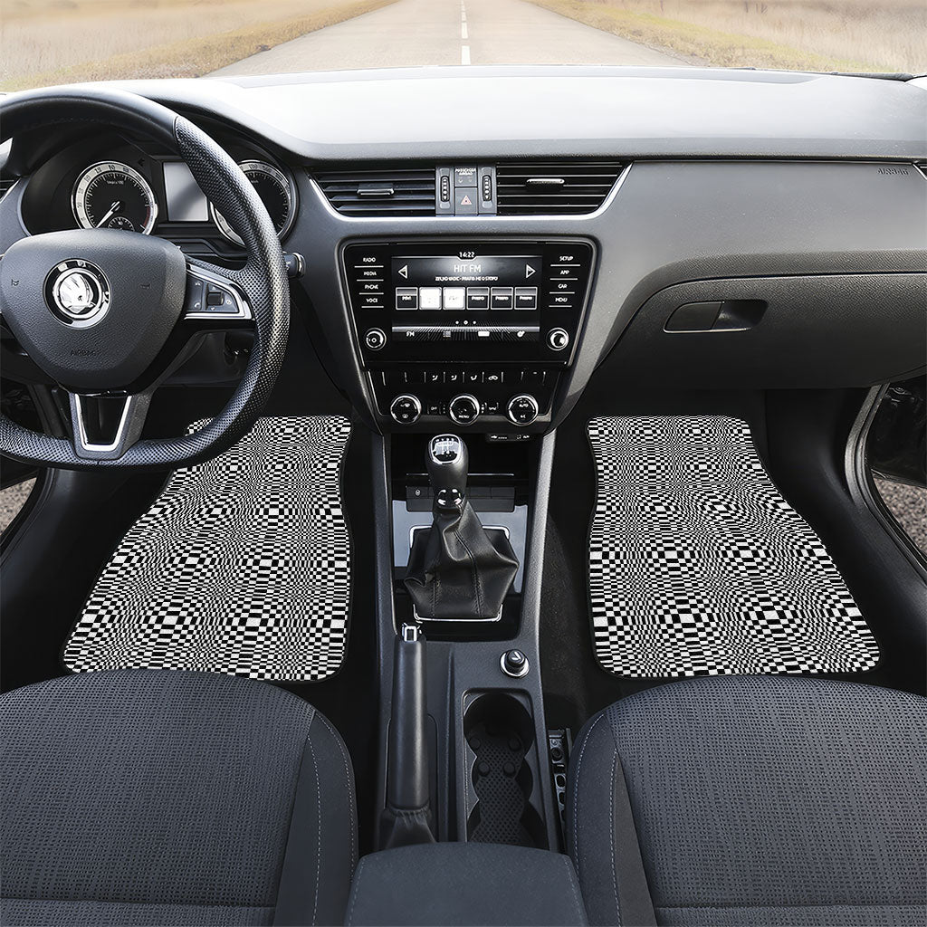 Black White Filipino Binakol Motifs Car Mats Mabuhay Philippines Festival Kusikus Pattern