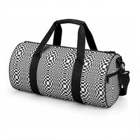 Black White Filipino Binakol Motifs Duffle Bag Mabuhay Philippines Festival Kusikus Pattern