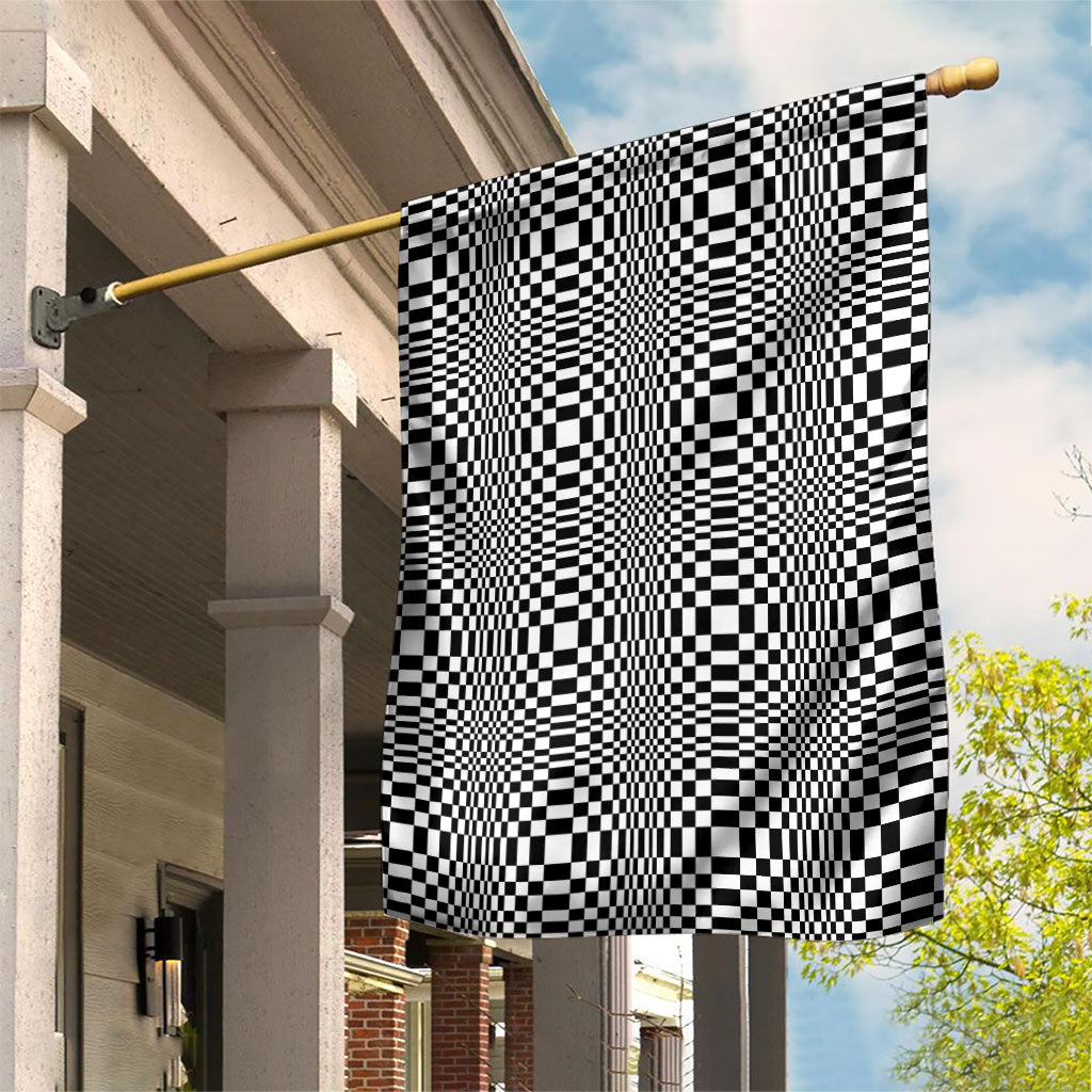 Black White Filipino Binakol Motifs Garden Flag Mabuhay Philippines Festival Kusikus Pattern