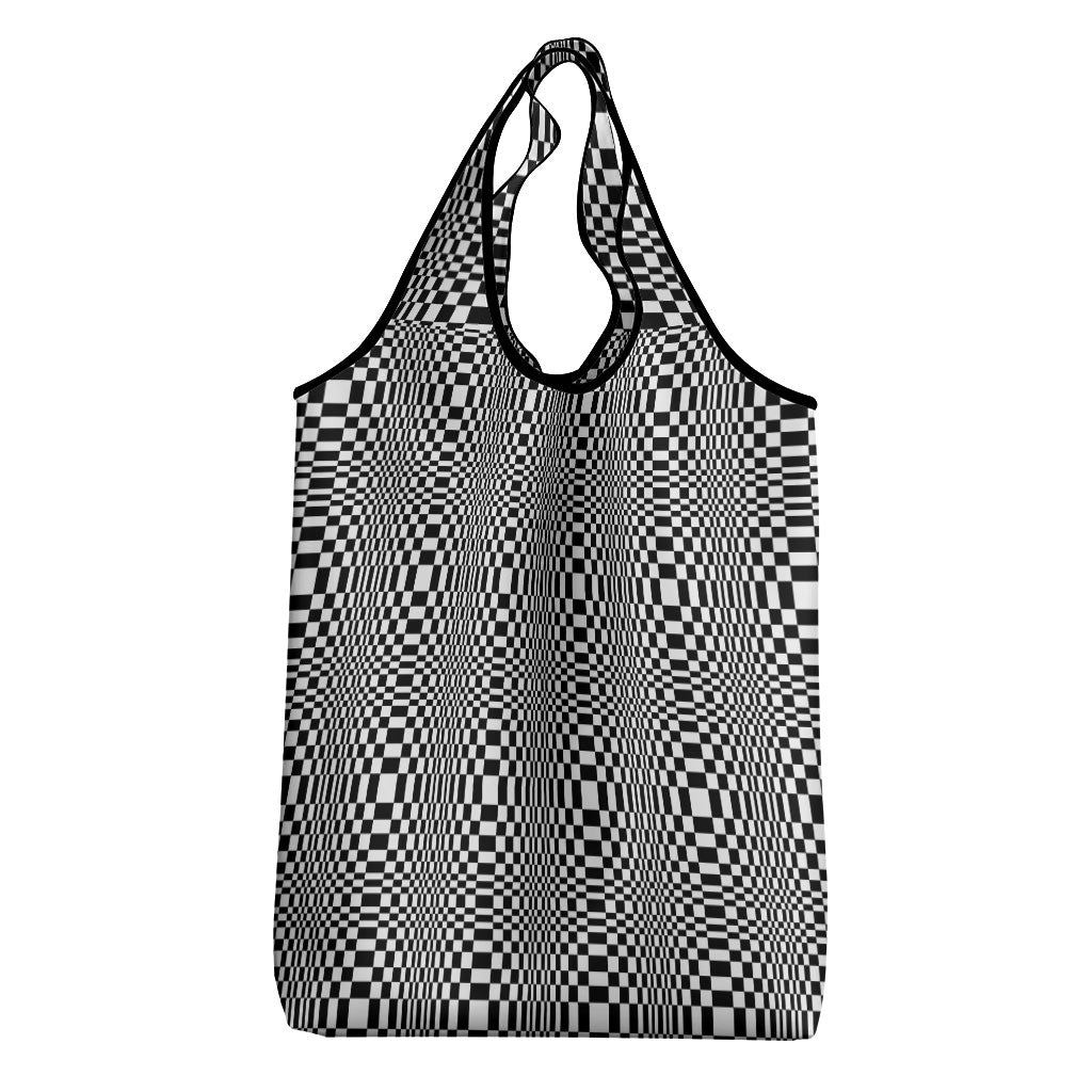 Black White Filipino Binakol Motifs Grocery Bag Mabuhay Philippines Festival Kusikus Pattern
