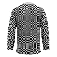 Black White Filipino Binakol Motifs Hockey Jersey Mabuhay Philippines Festival Kusikus Pattern