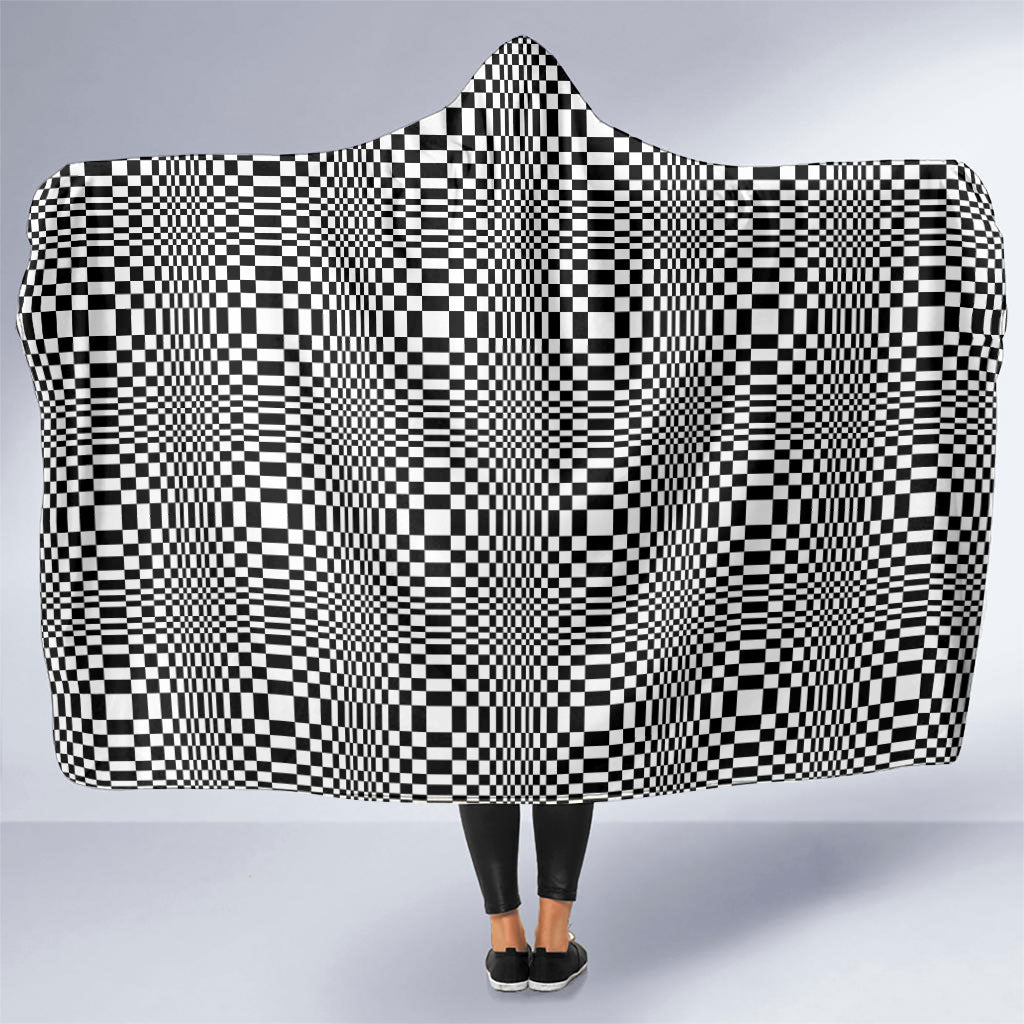 Black White Filipino Binakol Motifs Hooded Blanket Mabuhay Philippines Festival Kusikus Pattern