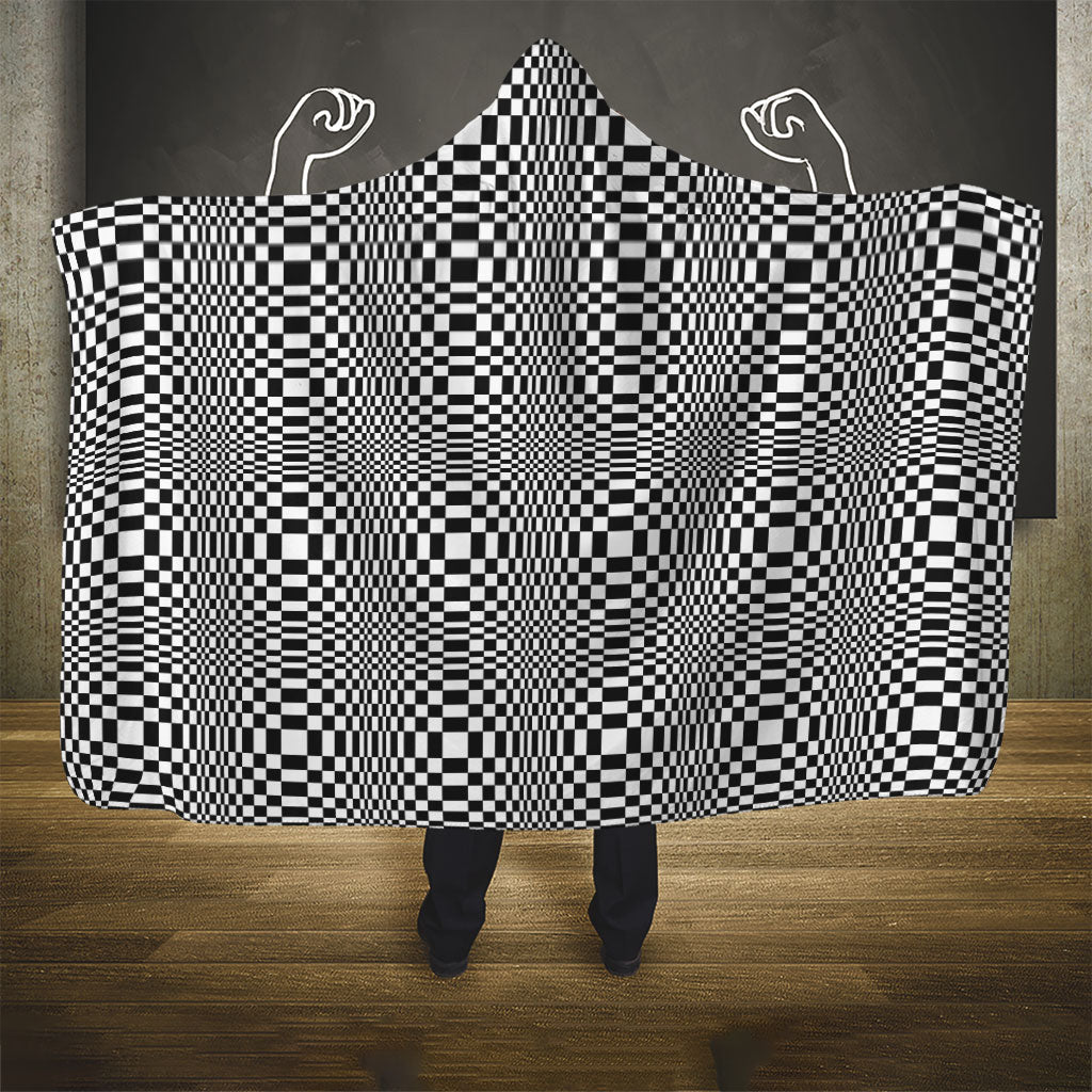 Black White Filipino Binakol Motifs Hooded Blanket Mabuhay Philippines Festival Kusikus Pattern