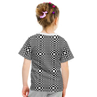 Black White Filipino Binakol Motifs Kid T Shirt Mabuhay Philippines Festival Kusikus Pattern
