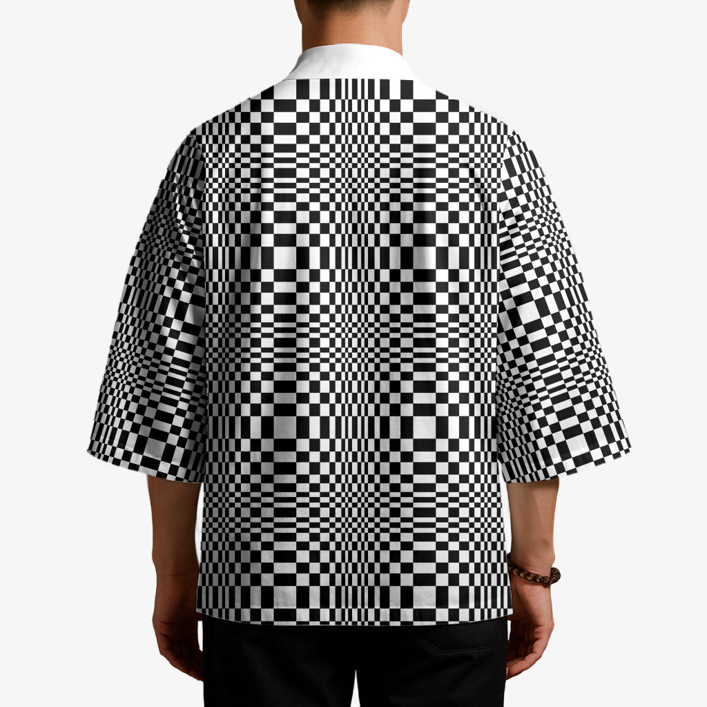 Black White Filipino Binakol Motifs Kimono Mabuhay Philippines Festival Kusikus Pattern