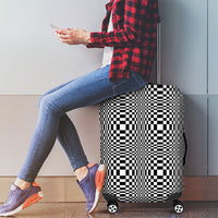 Black White Filipino Binakol Motifs Luggage Cover Mabuhay Philippines Festival Kusikus Pattern