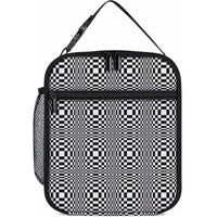 Black White Filipino Binakol Motifs Lunch Bag Mabuhay Philippines Festival Kusikus Pattern