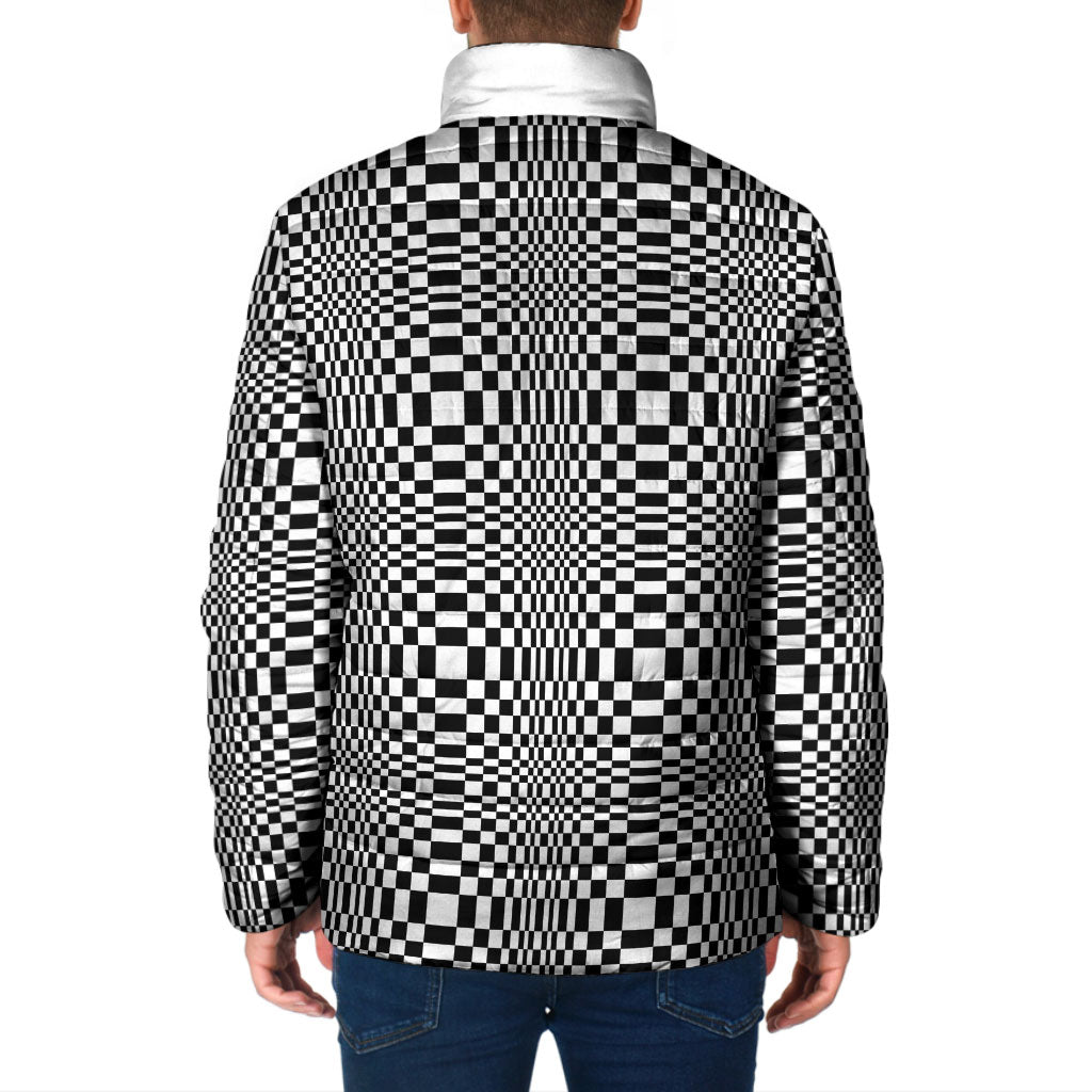 Black White Filipino Binakol Motifs Padded Jacket Mabuhay Philippines Festival Kusikus Pattern