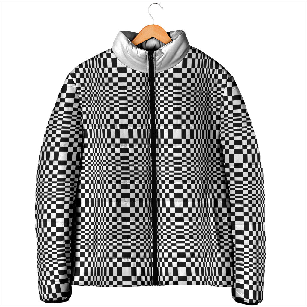Black White Filipino Binakol Motifs Padded Jacket Mabuhay Philippines Festival Kusikus Pattern