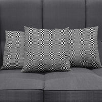 Black White Filipino Binakol Motifs Pillow Cover Mabuhay Philippines Festival Kusikus Pattern