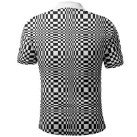 Black White Filipino Binakol Motifs Polo Shirt Mabuhay Philippines Festival Kusikus Pattern