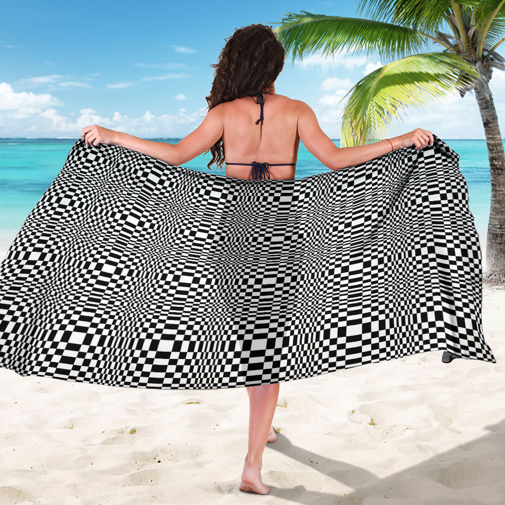 Black White Filipino Binakol Motifs Sarong Mabuhay Philippines Festival Kusikus Pattern