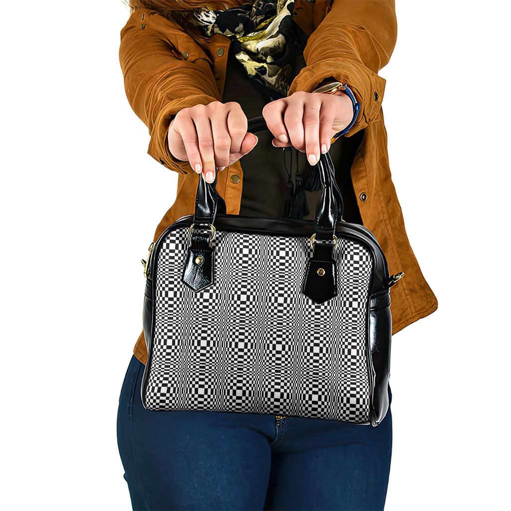 Black White Filipino Binakol Motifs Shoulder Handbag Mabuhay Philippines Festival Kusikus Pattern