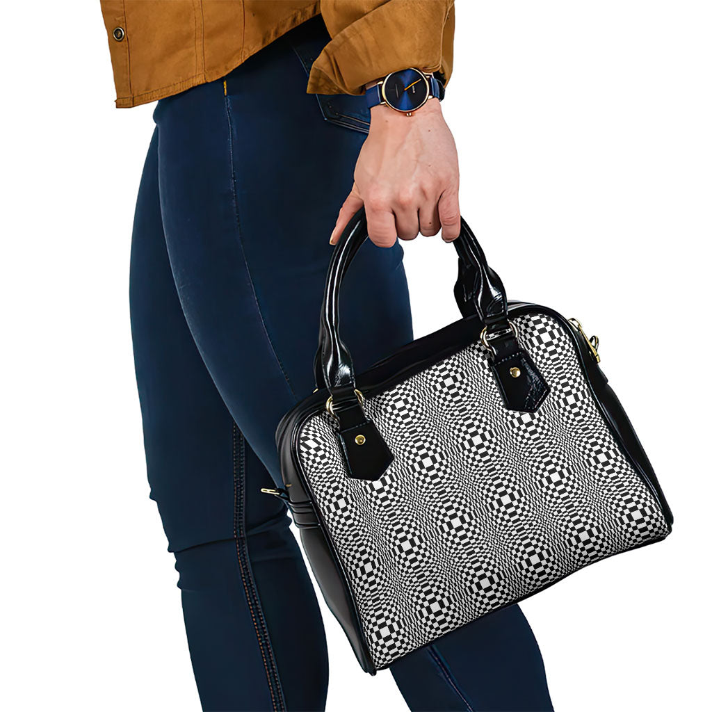 Black White Filipino Binakol Motifs Shoulder Handbag Mabuhay Philippines Festival Kusikus Pattern