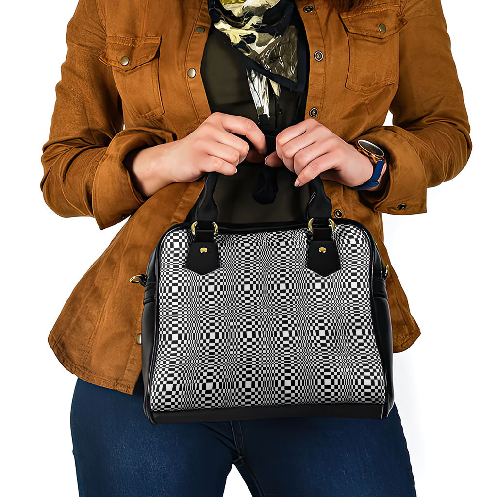 Black White Filipino Binakol Motifs Shoulder Handbag Mabuhay Philippines Festival Kusikus Pattern