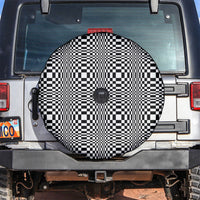 Black White Filipino Binakol Motifs Spare Tire Cover Mabuhay Philippines Festival Kusikus Pattern
