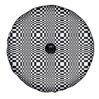 Black White Filipino Binakol Motifs Spare Tire Cover Mabuhay Philippines Festival Kusikus Pattern