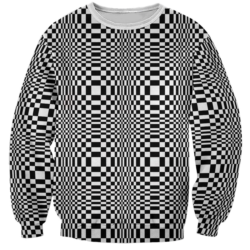 Black White Filipino Binakol Motifs Sweatshirt Mabuhay Philippines Festival Kusikus Pattern