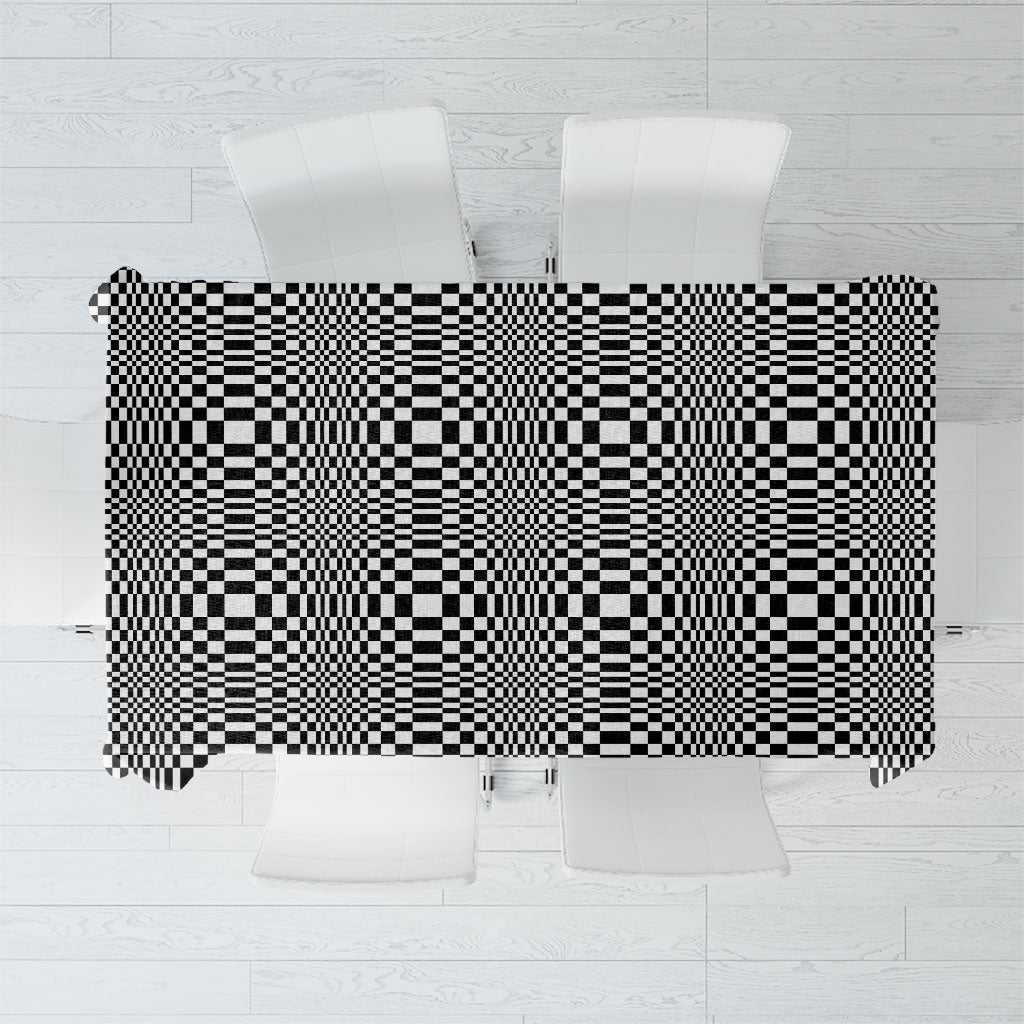 Black White Filipino Binakol Motifs Tablecloth Mabuhay Philippines Festival Kusikus Pattern