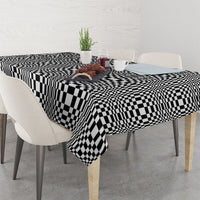 Black White Filipino Binakol Motifs Tablecloth Mabuhay Philippines Festival Kusikus Pattern