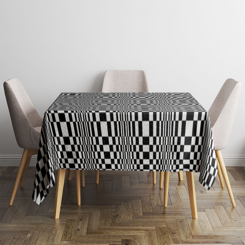Black White Filipino Binakol Motifs Tablecloth Mabuhay Philippines Festival Kusikus Pattern