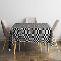 Black White Filipino Binakol Motifs Tablecloth Mabuhay Philippines Festival Kusikus Pattern