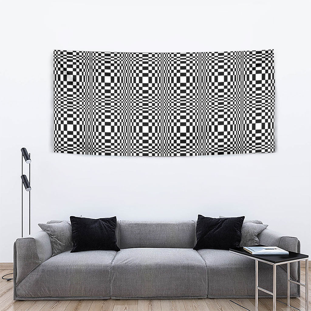 Black White Filipino Binakol Motifs Tapestry Mabuhay Philippines Festival Kusikus Pattern