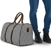 Black White Filipino Binakol Motifs Travel Bag Mabuhay Philippines Festival Kusikus Pattern