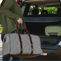 Black White Filipino Binakol Motifs Travel Bag Mabuhay Philippines Festival Kusikus Pattern