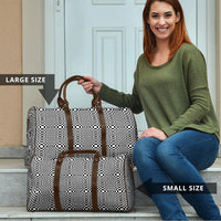 Black White Filipino Binakol Motifs Travel Bag Mabuhay Philippines Festival Kusikus Pattern