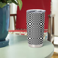 Black White Filipino Binakol Motifs Tumbler Cup Mabuhay Philippines Festival Kusikus Pattern