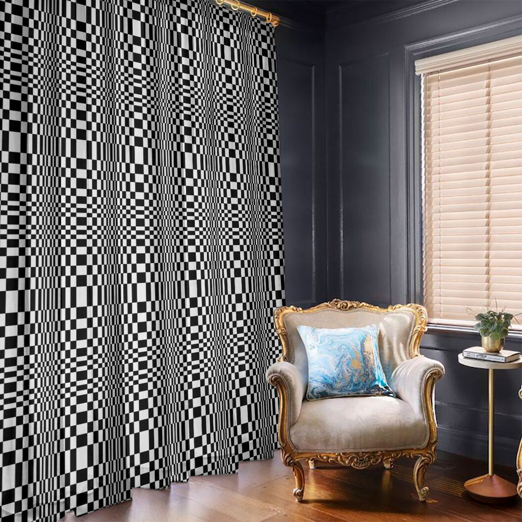 Black White Filipino Binakol Motifs Window Curtain Mabuhay Philippines Festival Kusikus Pattern