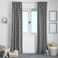 Black White Filipino Binakol Motifs Window Curtain Mabuhay Philippines Festival Kusikus Pattern
