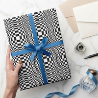 Black White Filipino Binakol Motifs Wrapping Paper Mabuhay Philippines Festival Kusikus Pattern