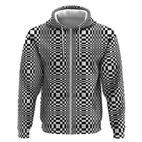 Black White Filipino Binakol Motifs Zip Hoodie Mabuhay Philippines Festival Kusikus Pattern